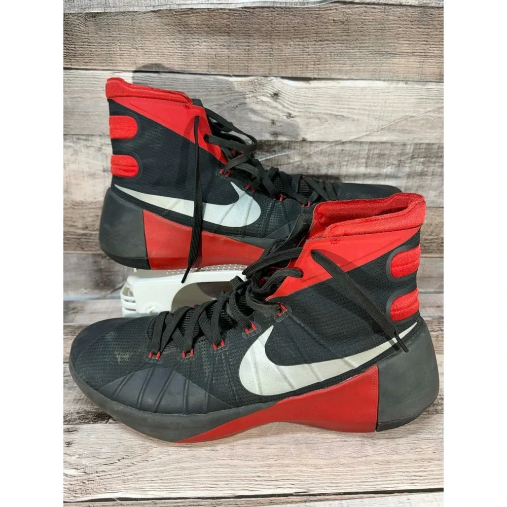 NIKE Hyperdunk‎ US 11.5 Men's Black Red Basketball Shoe 749561 749561-006 2015